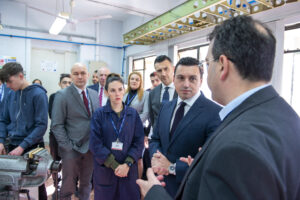 Minister for Transport Dr. Aaron Farrugia at an MCAST visit